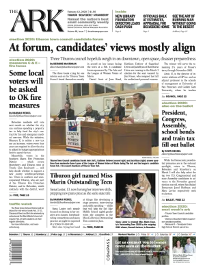 Front page of The Ark, February 12, 2020