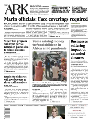 Front page of The Ark, April 22, 2020