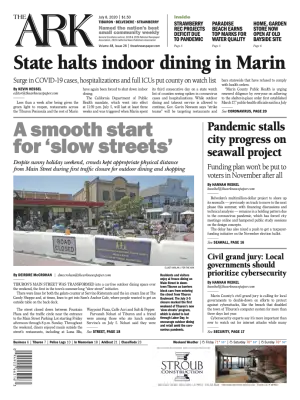 Front page of The Ark, July 8, 2020