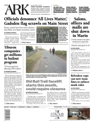 Front page of The Ark, July 15, 2020