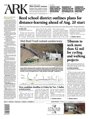 Front page of The Ark, August 5, 2020
