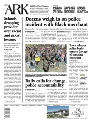 Front page of The Ark, September 2, 2020