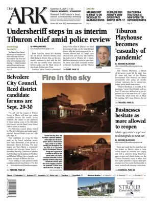 Front page of The Ark, September 16, 2020