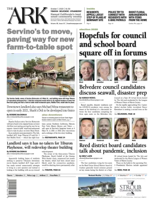 Front page of The Ark, October 7, 2020