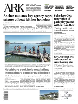 Front page of The Ark, October 21, 2020