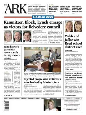 Front page of The Ark, November 11, 2020
