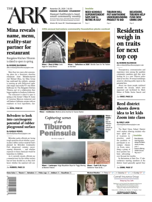 Front page of The Ark, November 25, 2020