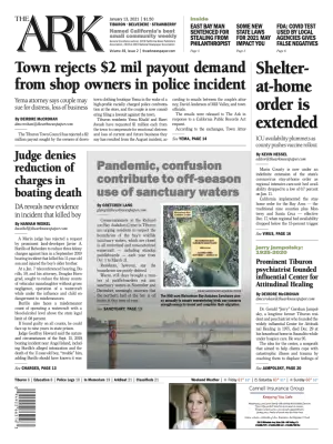 Front page of The Ark, January 13, 2021