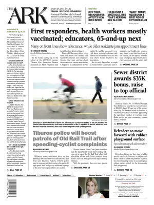 Front page of The Ark, January 20, 2021
