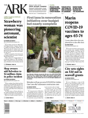 Front page of The Ark, February 17, 2021