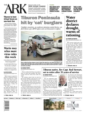 Front page of The Ark, February 24, 2021