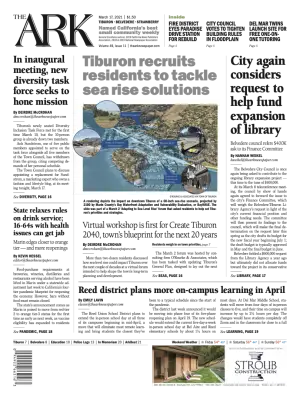 Front page of The Ark, March 17, 2021