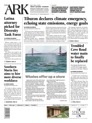 Front page of The Ark, April 7, 2021