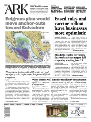Front page of The Ark, April 14, 2021