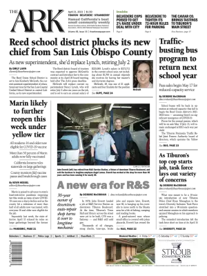 Front page of The Ark, April 21, 2021