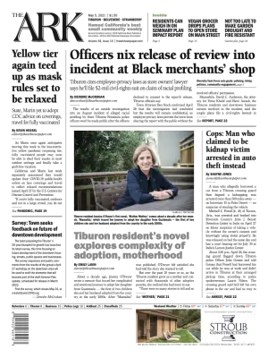 Front page of The Ark, May 5, 2021