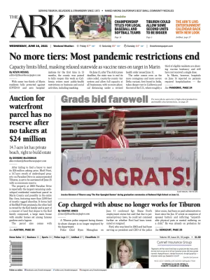 Front page of The Ark, June 16, 2021