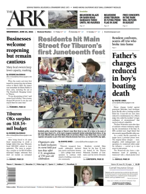 Front page of The Ark, June 23, 2021
