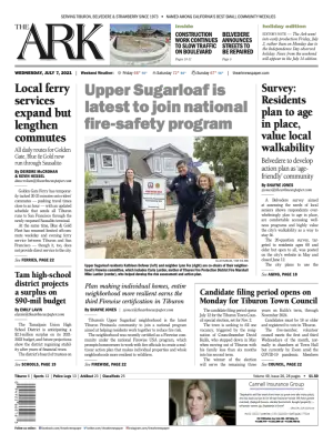 Front page of The Ark, July 7, 2021