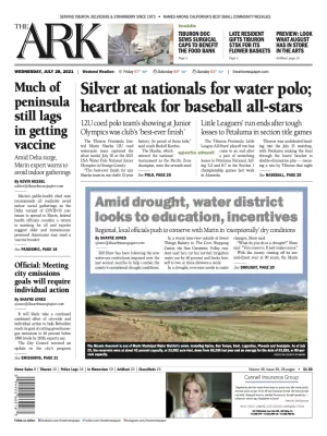 Front page of The Ark, July 28, 2021