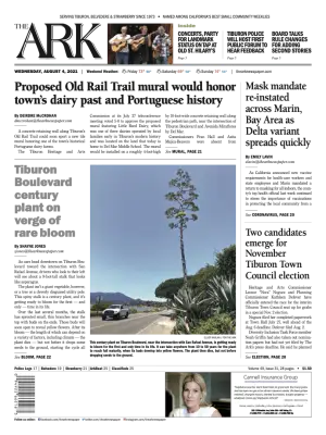 Front page of The Ark, August 4, 2021
