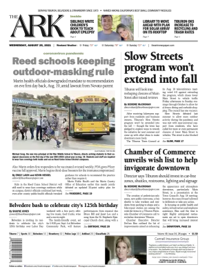 Front page of The Ark, August 25, 2021