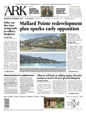 Front page of The Ark, September 8, 2021