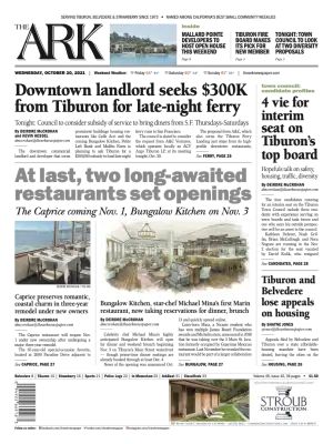 Front page of The Ark, October 20, 2021