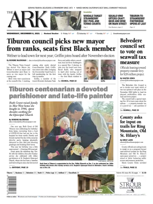Front page of The Ark, December 8, 2021