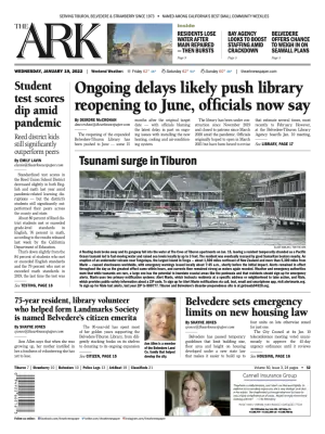 Front page of The Ark, January 19, 2022