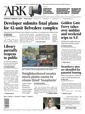 Front page of The Ark, February 2, 2022