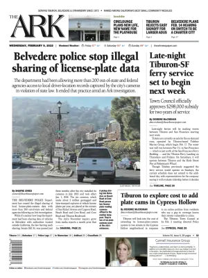 Front page of The Ark, February 9, 2022