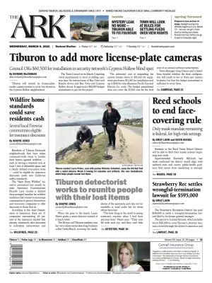 Front page of The Ark, March 9, 2022