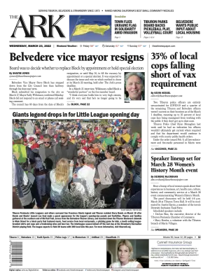 Front page of The Ark, March 23, 2022