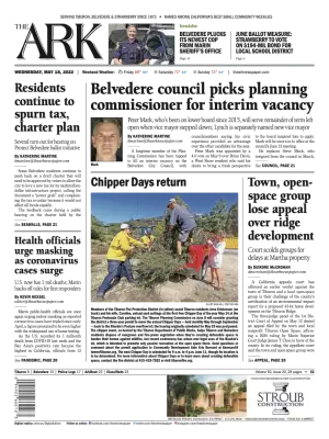 Front page of The Ark, May 18, 2022
