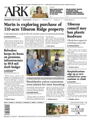 Front page of The Ark, May 25, 2022