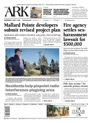 Front page of The Ark, June 1, 2022