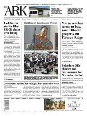 Front page of The Ark, June 22, 2022