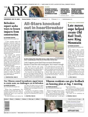 Front page of The Ark, July 27, 2022
