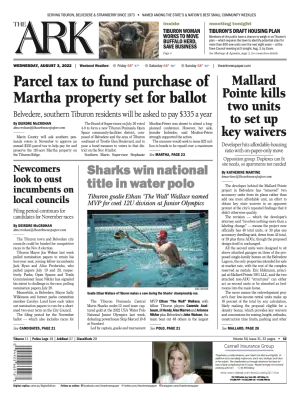 Front page of The Ark, August 3, 2022