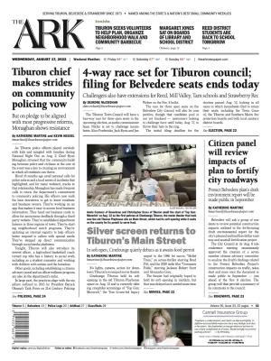Front page of The Ark, August 17, 2022