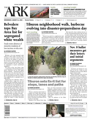 Front page of The Ark, August 31, 2022