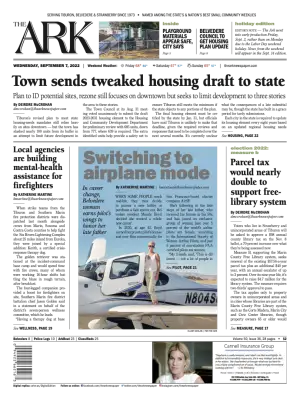 Front page of The Ark, September 7, 2022