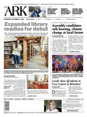 Front page of The Ark, September 14, 2022