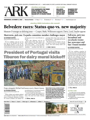 Front page of The Ark, October 5, 2022