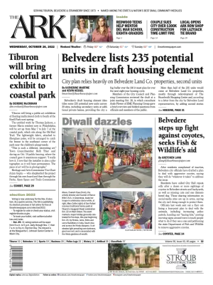 Front page of The Ark, October 26, 2022