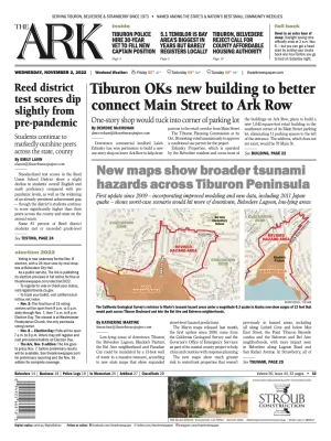 Front page of The Ark, November 2, 2022