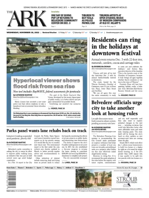 Front page of The Ark, November 30, 2022