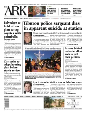 Front page of The Ark, December 21, 2022
