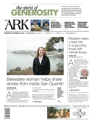 Front page of The Ark, December 28, 2022